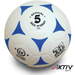 AktivSport Football kogelán fehér-kék méret: 5 (116301195)
