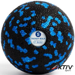 Trendy Sport Masszázs labda Trendy Bola fekete-kék 6 cm (9116SB)