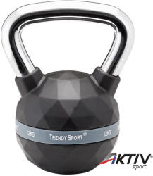 Trendy Sport Kettlebell Trendy Premium fekete-króm 12 kg (6412PR) - aktivsport