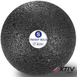 Trendy Sport Masszázs labda Trendy Bola fekete 6 cm (9116S)
