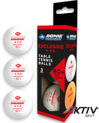 Donic Exclusive ping-pong labda 3 csillagos fehér (608334) - aktivsport