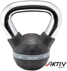 Trendy Sport Kettlebell Trendy Premium fekete-króm 4 kg (6404PR)