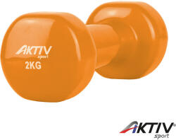 Aktivsport Kézisúlyzó vinyl Aktivsport 2 kg narancs