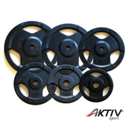 AktivSport Gumírozott súlyzótárcsa 10 kg 31 mm Súlytárcsa