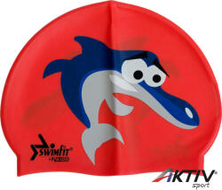 Swimfit Úszósapka Swimfit delfines piros (302097) - aktivsport