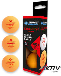 Donic Exclusive ping-pong labda 3 csillagos narancs (608338)