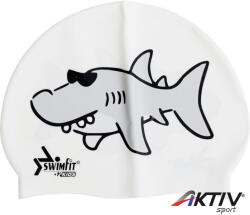 Swimfit Úszósapka Swimfit cápás fehér (302097) - aktivsport