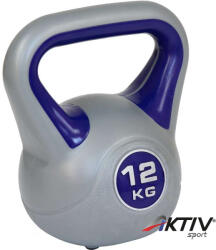 AktivSport kettlebell 12 kg műanyag bevonattal