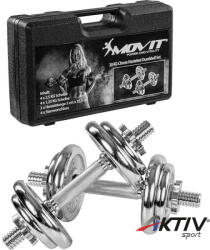 MOVIT Kézisúlyzó szett MOVIT króm 2x10 kg (20040011)