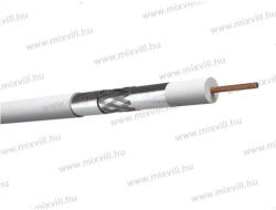 EMOS RG-6 koax 3 X árnyékolással beltéri kábel fehér 100/dob S5382 (S5382)