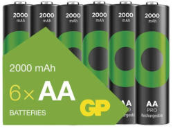 GP Batteries B2620V ReCyko NiMH Akkumulátor HR6 (AA) 2000mAh 6db (GP B2620V)