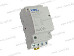 XBS NM-IS 25-22 Kontaktor 2záró+2nyitó 25A 2 modul 230V AC