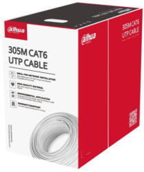 Dahua PFM920I-6UN-C UTP CAT. 6 4x2xAWG23 PVC adatátviteli vezeték tömör réz 1Gigabit 250MHz (m) (PFM920I-6UN-C)