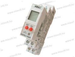 XBS MFDT-3 multifunkciós időrelé LCD kijelzővel 24-240V AC/DC 8A 18 funkció, (MFDT-3)