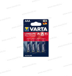 VARTA MAX Tech Longlife Max Power mikro ceruza elem AAA BL4 (4703101404)