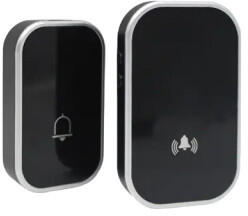 OMU system WB12V-1A1VB Vezeték nélküli csengő 1 adó 12V elem és 1 vevő 230V fekete (WB12V-1A1VB)