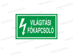  Világítási főkapcsoló - öntapadó matrica 100x60mm ERV033001