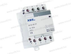 XBS NM-IS 63-30 Kontaktor 3záró 63A 3 modul 230V AC
