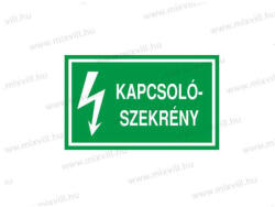  Kapcsolószekrény - öntapadó matrica 100x60mm ERV015001