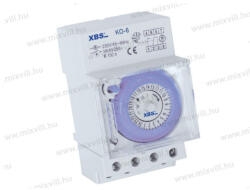 XBS KO-6 Kapcsolóóra elektromechanikus napi 48 kapcsolás/nap 16A min. kapcsolás: 30perc (KO-6)