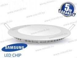 V-TAC SKU-706 Led panel kerek 6W IP20 3000K 420lm 120° vil. szög 120mm Samsung chip 5év gar (706)