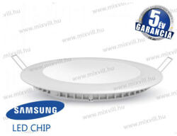 V-TAC SKU-708 Led panel kerek 6W 6400K 420lm 120° vil. szög 120mm Samsung chip 5év garancia (708)