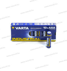 VARTA High Energy Longlife Power Industrial 1, 5V mikro ceruza elem AAA BL10 10db/bliszter 4003 (4003)