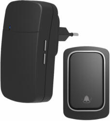OMU system WBKK02-1A1VB Vezeték és elem nélküli csengő 1 adó - kinetic kapcsoló 1 vevő fekete (WBKK02-1A1VB)