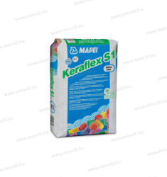 Mapei Keraflex S1 szürke 25kg yyújtott nyitott idejű cementkötésű ragasztóhabarcs 119425 (119425)