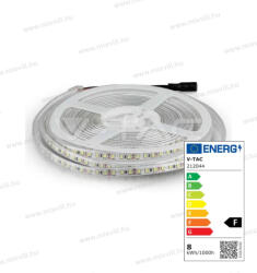 V-TAC SKU-212044 Led szalag IP65 3528 120 led/m 4500K semleges fehér 7, 2W/m 600lm/m 12V DC 8mm (212044)