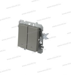 TEM jelzőfényes zsalukapcsoló redőnykapcsoló 10A 250V AC titánium 15036 SQ53ATINT09XO