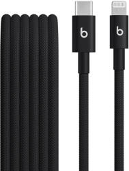Apple Cablu Beats USB-C la Lightning de 1, 5 m, Woven, Negru (MDGK4ZM/A)
