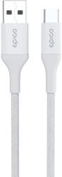 Epico Cablu de date EPICO USB-C la USB-A, Textil, 1.2m, Alb (9915141100004)