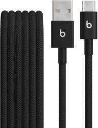 Apple Cablu Beats USB-A la USB-C de 1, 5 m, Woven, Negru (MDGG4ZM/A)