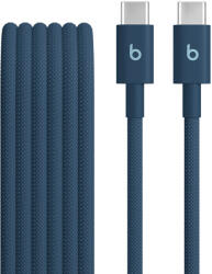 Apple Cablu Beats USB-C la USB-C de 1, 5 m, Woven, Albastru (MDGE4ZM/A)