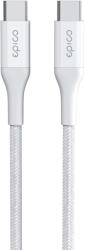 Epico Cablu de date EPICO USB-C la USB-C, Textil, 1.2m, Alb (9915141100002)