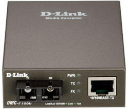 D-Link MEDIA CONVERTOR D-LINK, RJ45 10/100Base-TX la 100Base-FX SC Single-Mode Media Converter (15 km) DMC-F15SC( include timbru verde 0.5 Lei ) (DMC-F15SC)