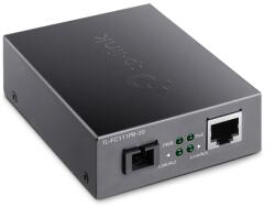 TP-Link MEDIA CONVERTOR TP-LINK 10/100 Mbps WDM , 1× 100 Mbps cu POE 802.3af, SC Fiber Port, 1× 10/100 Mbps RJ45 Port (Auto MDI/MDIX), pana la 20km FC111PB-20 (include timbru verde 1.75 lei) (FC111PB-20)