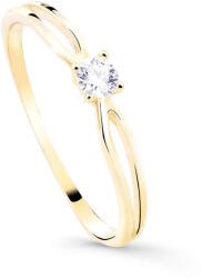 Cutie Jewellery Z8027-10-X-1 finoman csillogó aranygyűrű 52 mm