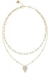 Guess Gyengéd aranyozott dupla nyaklánc Love Me Tender JUBN03244JWYGT/U
