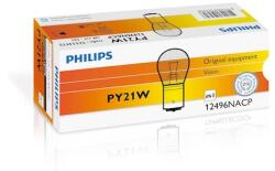 Philips Set 10 becuri auto halogen Philips Vision PY21W 21W 12V 12496NACP