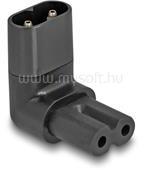 Delock Tápadapter IEC 60320 - C8 - C7, apa / anya, 2, 5 A, 90 -ban hajlított (DL80470) (DL80470)