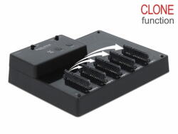 Delock Docking station USB 3.0 la 5 x SSD/HDD SATA cu functie de clona, Delock 64098 (64098)