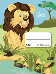 OPTYS Munkafüzet 512 A5 sor 16mm 10 lap famentes OPTYS (1761)