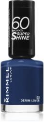 Rimmel 60 Seconds Super Shine körömlakk árnyalat 102 Denim Lover 8 ml