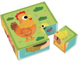 2Kids Toys Wooden Blocks Farm кубчета от дърво 12 m+ 9 бр