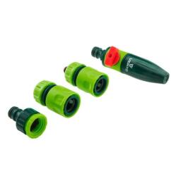 VERTO Permetezőkészlet, tömlőfúvóka tartozékokkal, 4 db, 1/2", Verto (15G711)