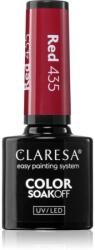 Claresa SoakOff UV/LED Color Warm Feelings lac de unghii sub forma de gel culoare Red 435 5 g