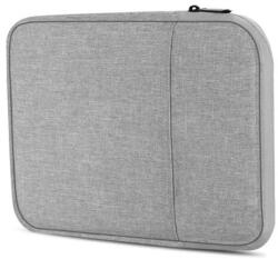 Gigapack tabletvédő fekvő, szövet, univerzális, ütésálló belső réteg, cipzáras, cseppálló, 11" méret, világosszürke (GP-125930)