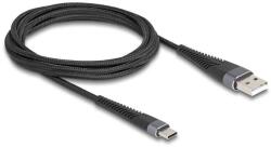 Delock 81122 USB kábel USB 2.0 2 M USB A USB C Fekete (81122)